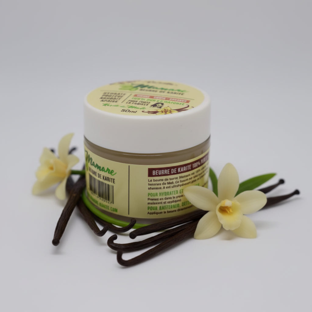 BEURRE DE KARITE PARFUM NATUREL VANILLE 50G
