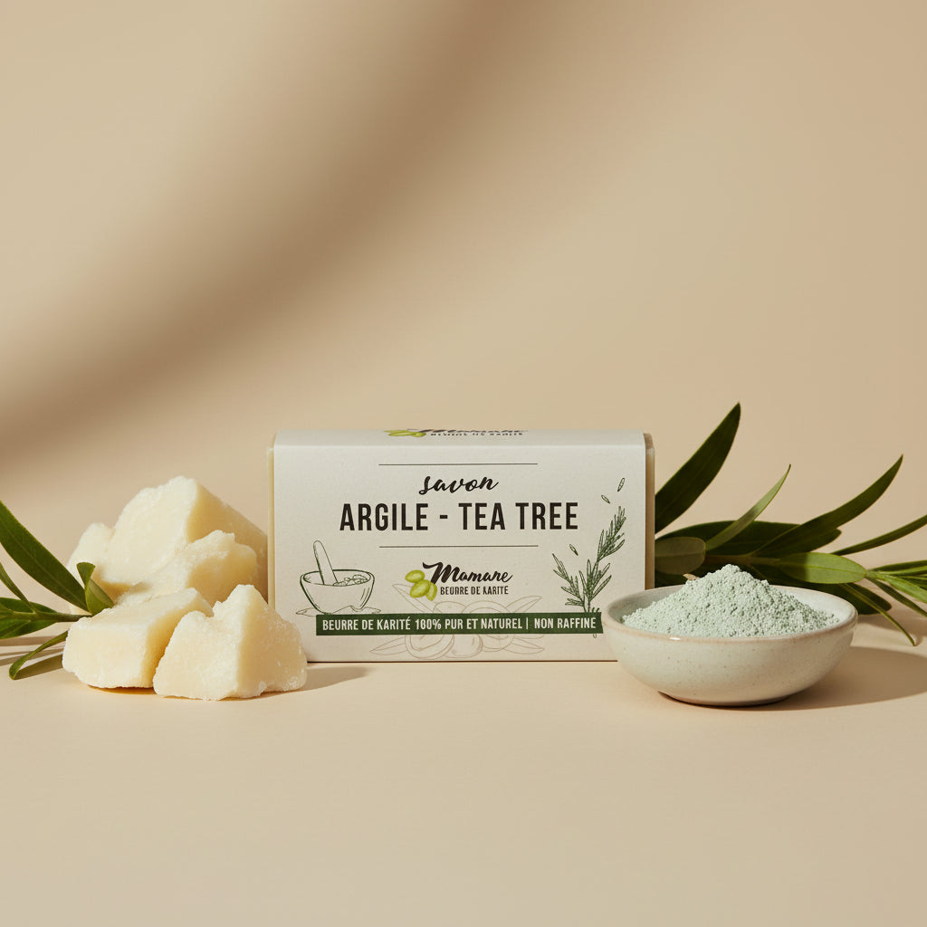 SAVON AU KARITE ARGILE ET TEA TREE